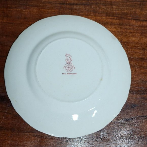 Two (2) Royal Doulton The Kirkwood Red Bread and Butter Plates - Picture 6 of 7